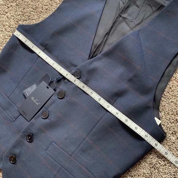 Mng Man Slim Fit Tailored Suit Vest - Picture 5 of 12